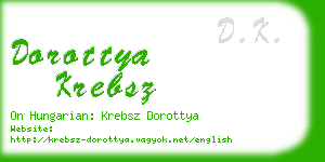 dorottya krebsz business card